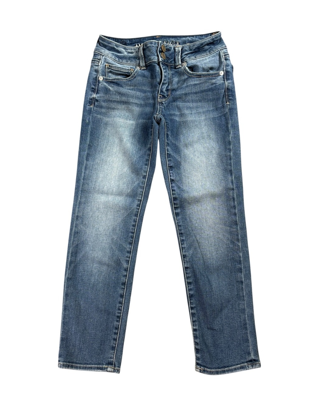 American Eagle Outfitters Artist Crop Super Stretch Jeans.  Size 00